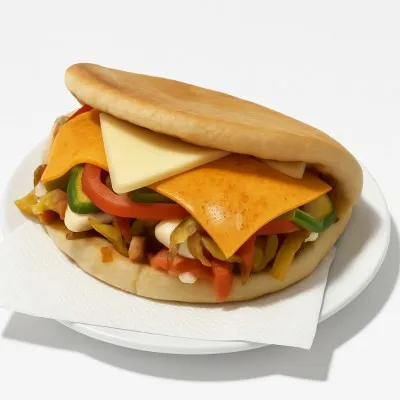 Toasted sandwich with chicken steak